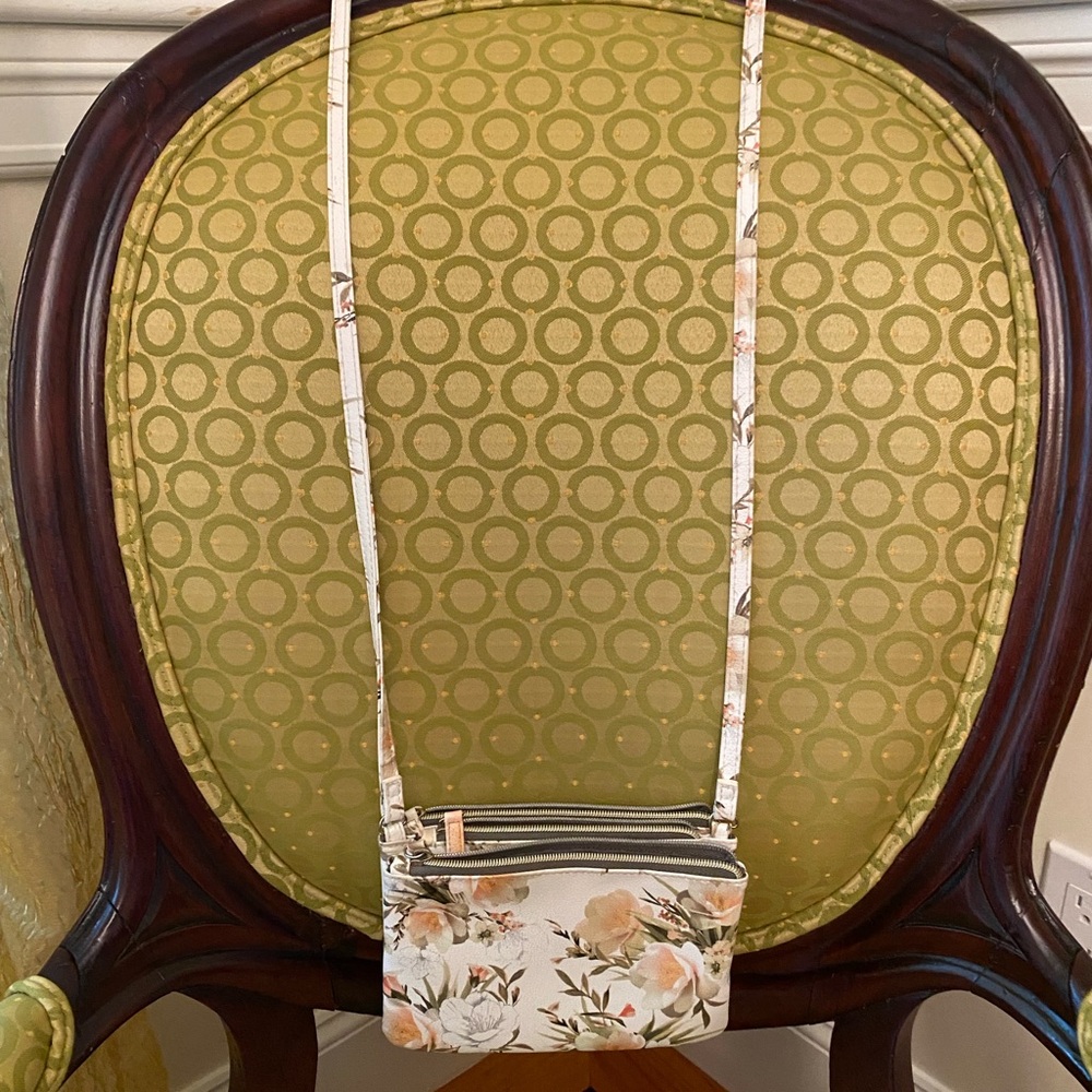 Safe Keeper crossbody floral bag